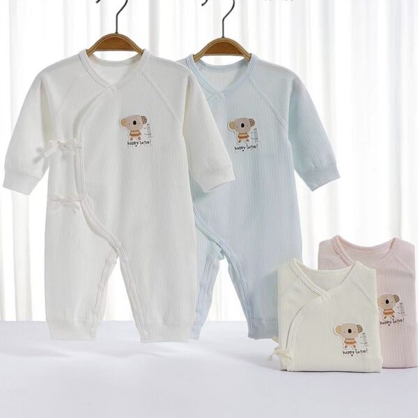Baby Boy/Girl Cotton Bear Style Long-sleeve Jumpsuit