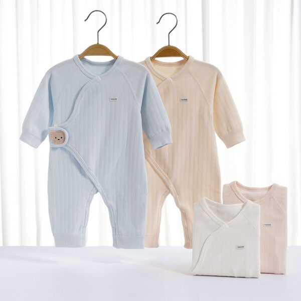   Baby Boy/Girl Cotton Bear Style Long-sleeve Jumpsuit